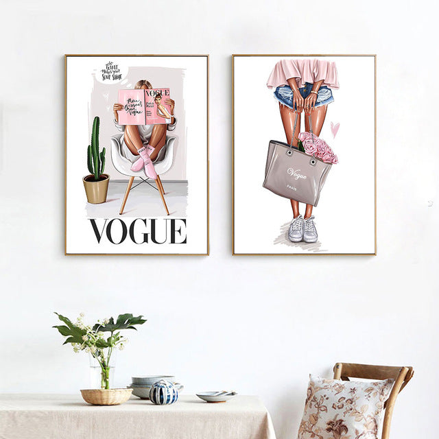 Vogue fashion tema plakat - unik og dekorativ