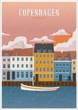 Plakater med København - Copenhagen i forskellige varianter og størrelser