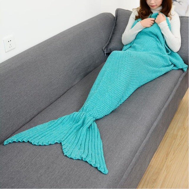 Mermaid carpet - havfruehale to cosy up on the couch or in bed
